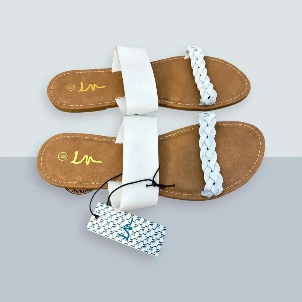 LM Braided‎ Slide Sandals 9